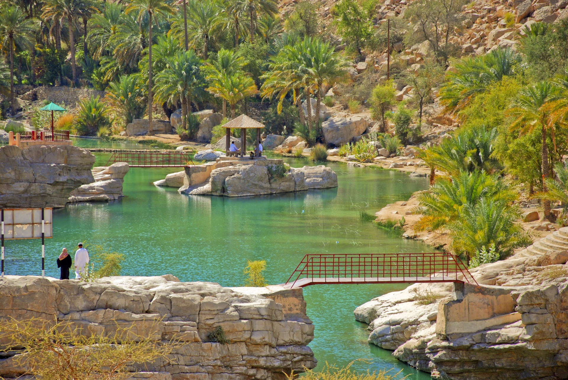 Der Wadi Bani Khalid im Oman.