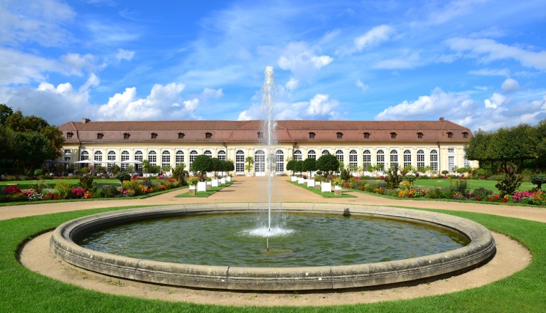 Orangerie mit Hofgarten in Ansbach