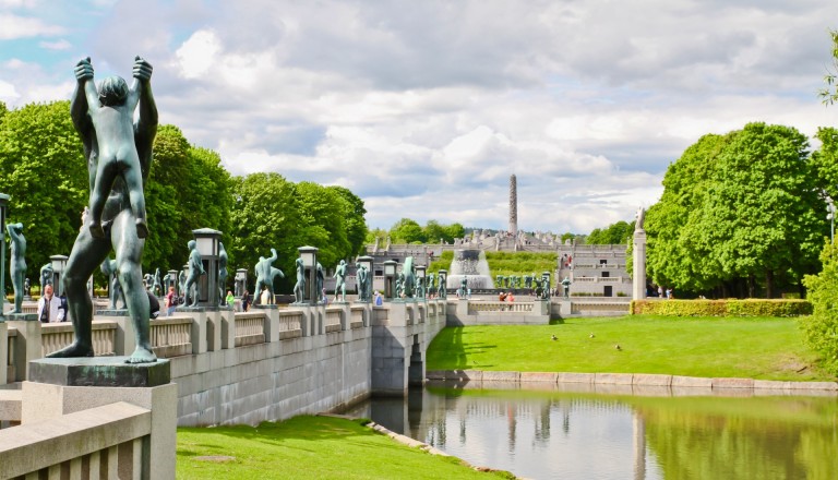 Der Vigeland Skulpturenpark in Oslo