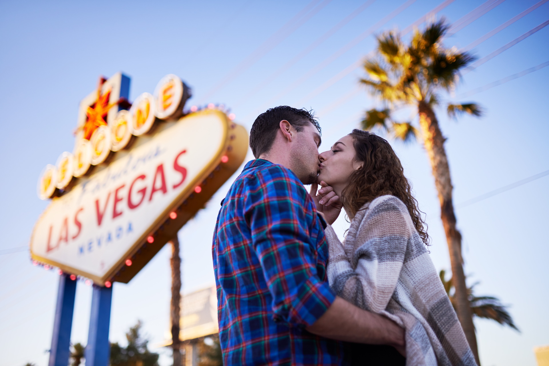 Paar in Las Vegas