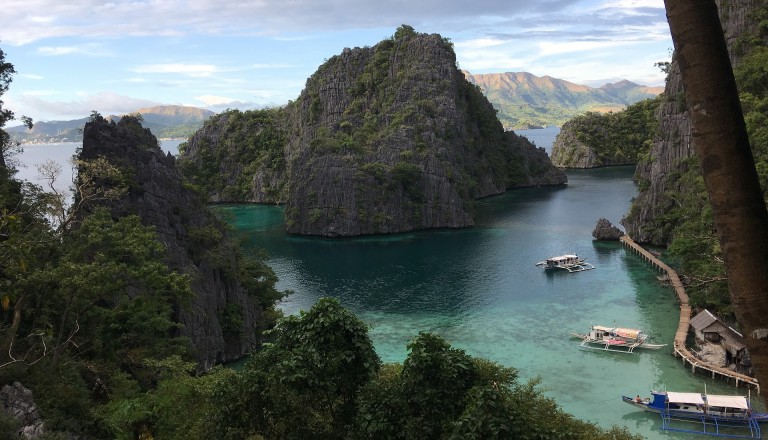 Palawanbucht auf den Philippinen