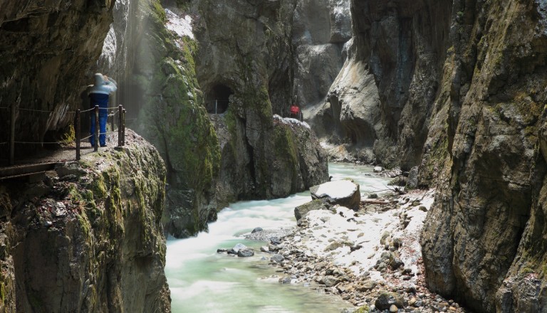 Die Partnachklamm bei Garmisch-Partenkirchen.