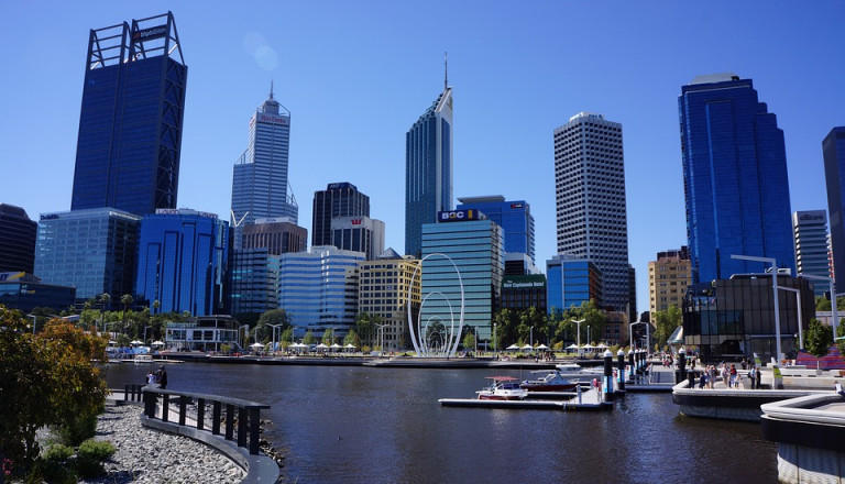 Northbridge liegt hinter den Elisabeth Quays.