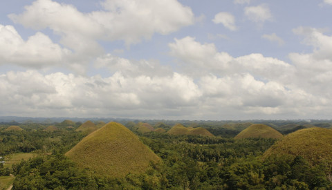 Die Chocolate Hills auf Bohul, Philippinen