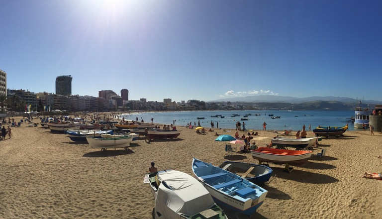 Der Playa de Las Canteras der Haupstadt Palma.