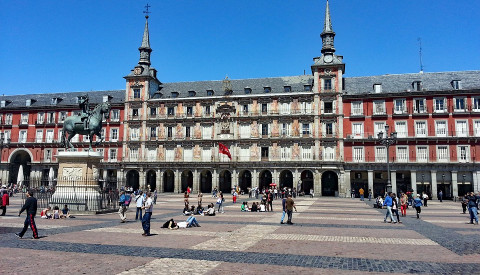 Der Plaza Major in Madrid.