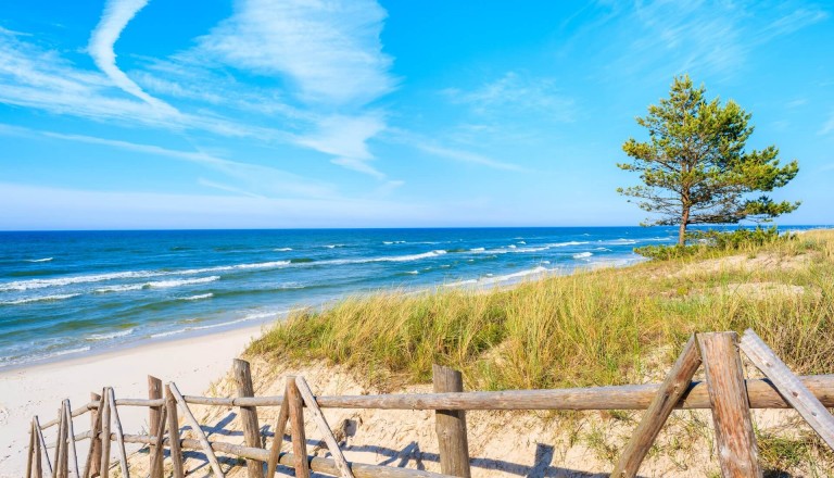 Polen-Sandstrand-Ostsee