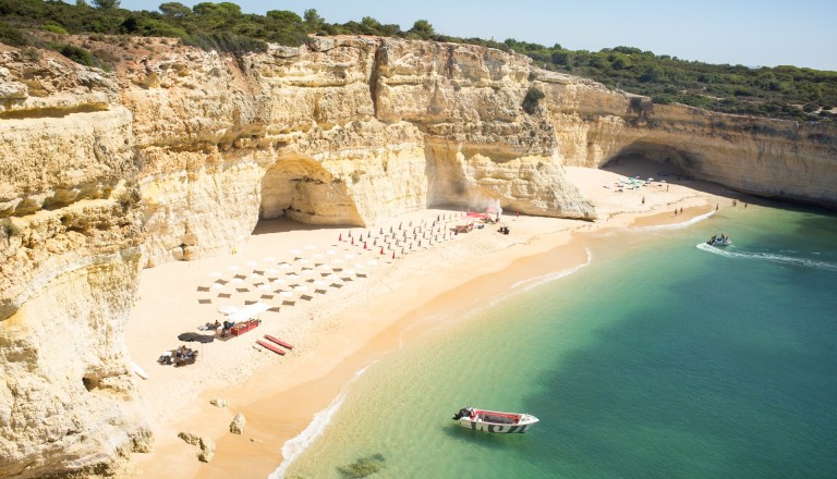 Praia de Marinha in Portugal.