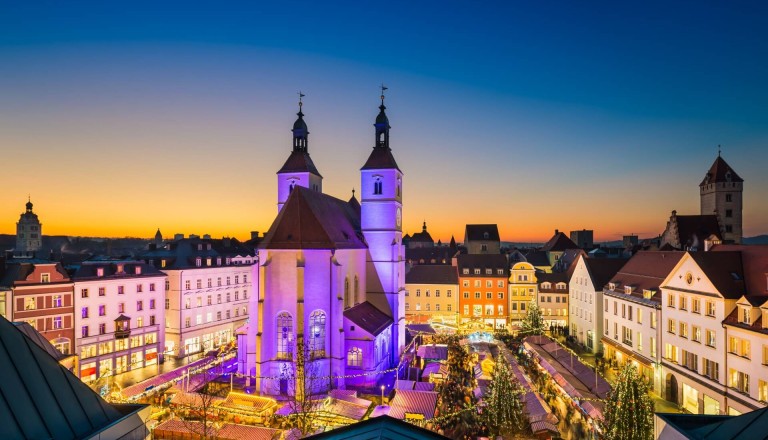 Der Christkindlmarkt in Regensburg.