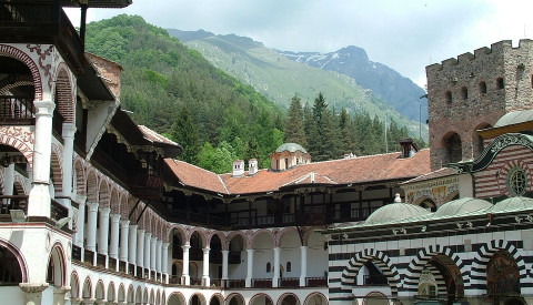 Das Rila Kloster im gleichnamigen Gebirge.