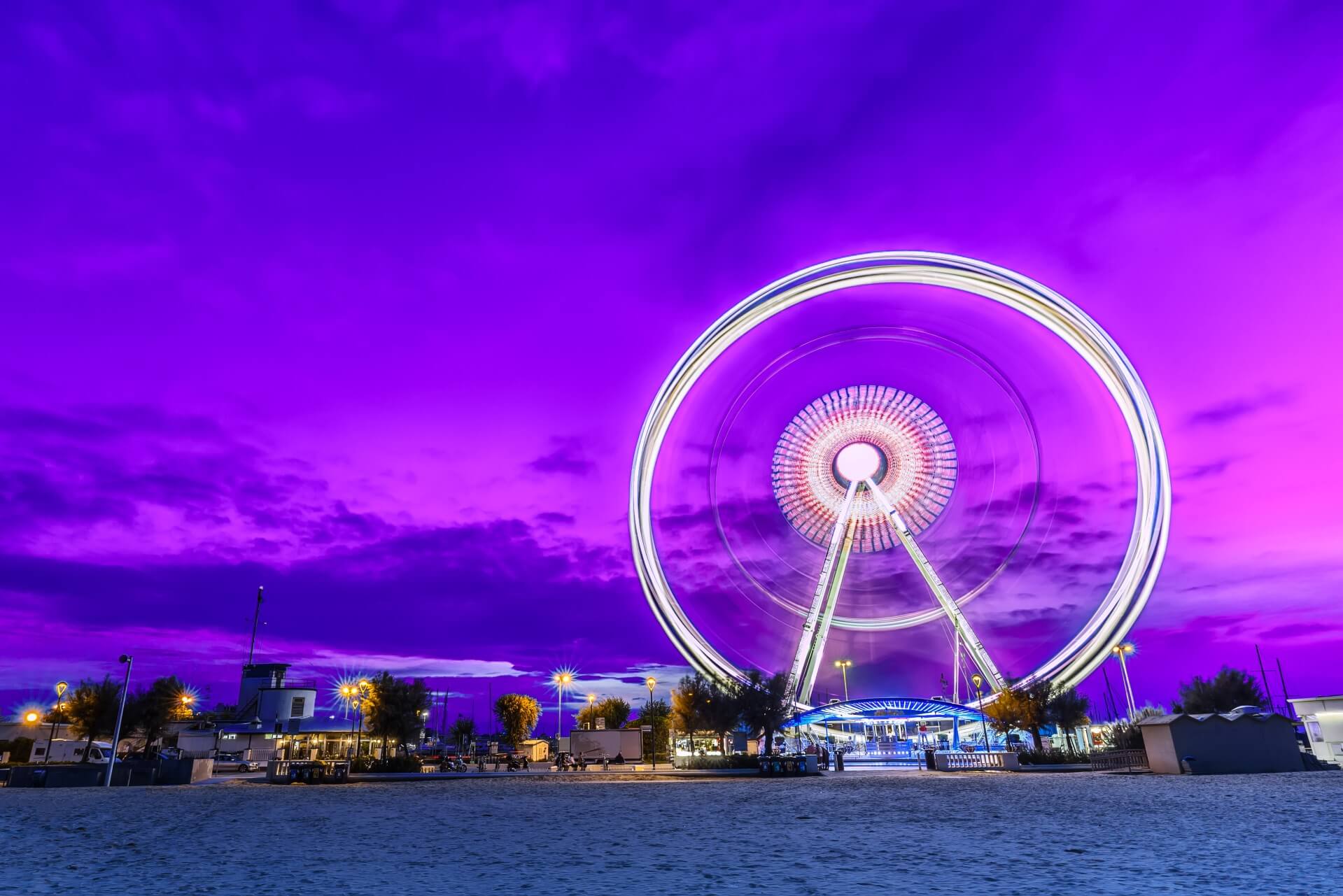 Rimini Riesenrad Partyurlaub Background