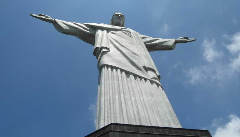 Die weltberühmte Christo-Erlöser-Statue auf dem Corcovado.