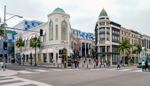 Der Rodeo Drive in Beverly Hills