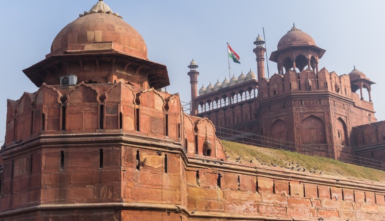 Die Rote Fort bei Agra.