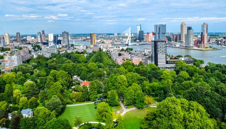 Besuchen Sie die grüne Seite Rotterdams.