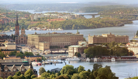 Der königliche Palast von Stockholm.