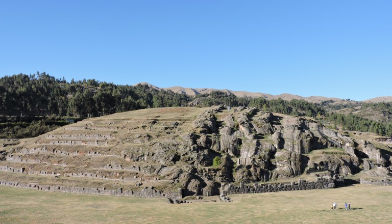 Die Ruinen Sacsayhuaman außerhalb von Cusco.