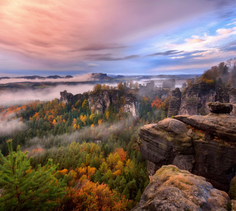 Deutschland Elbsandsteingebirge