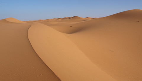 Wüstenzauber in der Marokkos Sahara.