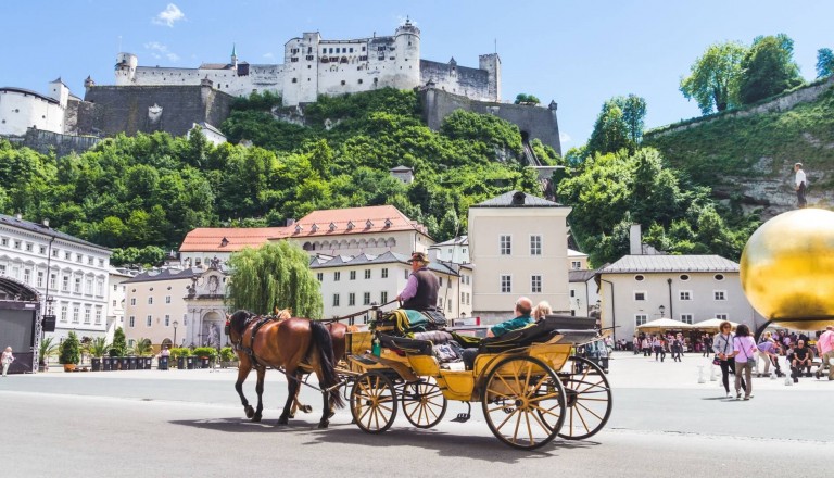 Salzburg Kultur Pferdewagen