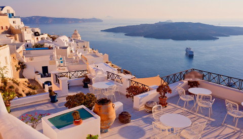 Sonnenuntergang auf Santorin