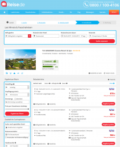 Screenshot 4.3.19 Deal Tunesien Oceana Hotelresort