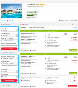 Screenshot Deal Solalah Rotana Resort Oman