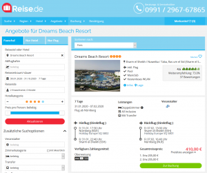 Screenshot Ägypten Deal Dreams Beach Resort