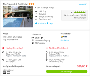 Screenshot Alanya Deal The S Apart & Suit Hotel