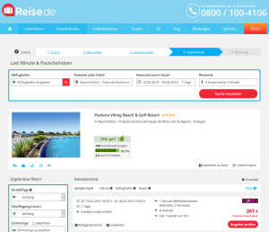 Screenshot Algarve Deal Pestana Viking Beach & Golf Resort