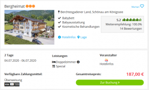 Screenshot Alpen Deal Hotel Bergheimat