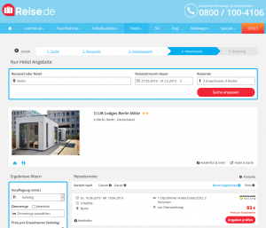 Screenshot Berlin Deal Club Lodges