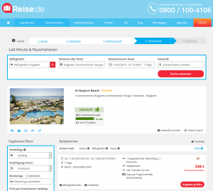 Screenshot Bulgarien Deal lti Neptun Beach
