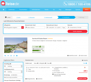 Screenshot Bulgarien Deal Sunrise All Suites Resort