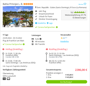 Screenshot Dom Rep Deal Hotel Bahia Principe L.B.