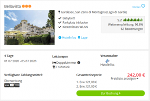 Screenshot Gardasee Deal Hotel Bellavista