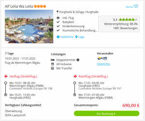 Screenshot Hurghada Deal Hotel Alf Leila Wa Leila