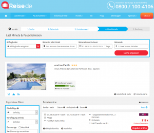 Screenshot Ibiza Deal azuLine Pacific