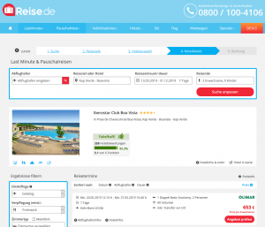 Screenshot Kap Verde Deal Iberostar Club Boa Vista