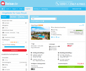 Screenshot Kos Deal Hotel Gaia Royal