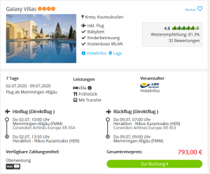 Screenshot Kreta Deal Galaxy Villas