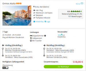Screenshot Kreta Deal Hotel Ormos Atalia