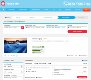 Screenshot Kroatien Deal Valamar Argosy