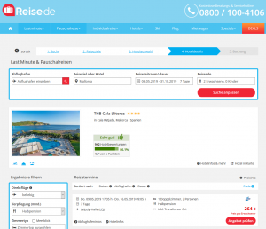 Screenshot Mallorca Deal THB Cala Lliteras