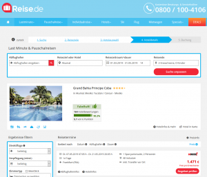 Screenshot Mexiko Deal Grand Bahia Principe Coba