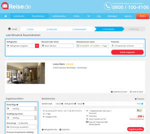 Screenshot Montenegro Deal Hotel Lusso Mare