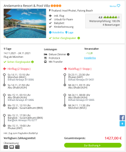 Screenshot Phuket Deal Andamantra Resort & Pool Villa