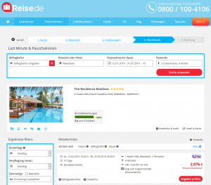 Screenshot Malediven Deal The Residence Maldives