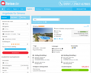 Screenshot Türkei Deal Hotel Simena