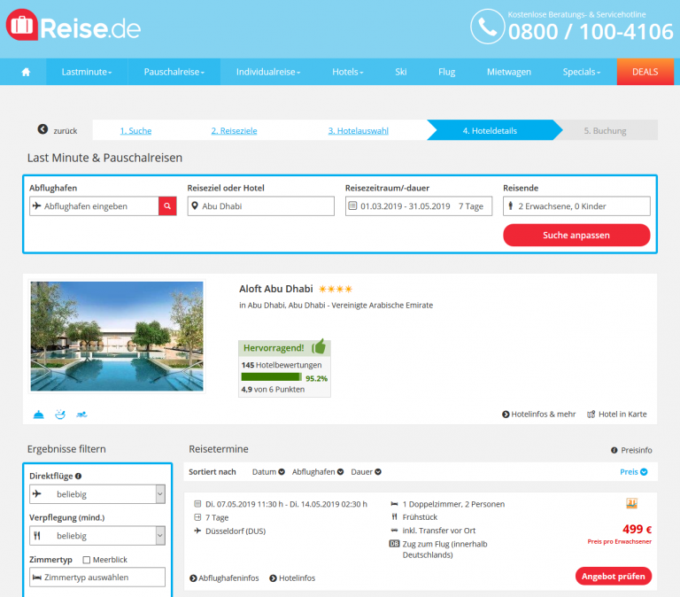 1 Woche Ausspannen im 4* Aloft Abu Dhabi - Reisedeals bei Reise.de